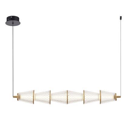 LED-kattokruunu johdossa SANSA LED/11W/230V kulta/läpinäkyvä