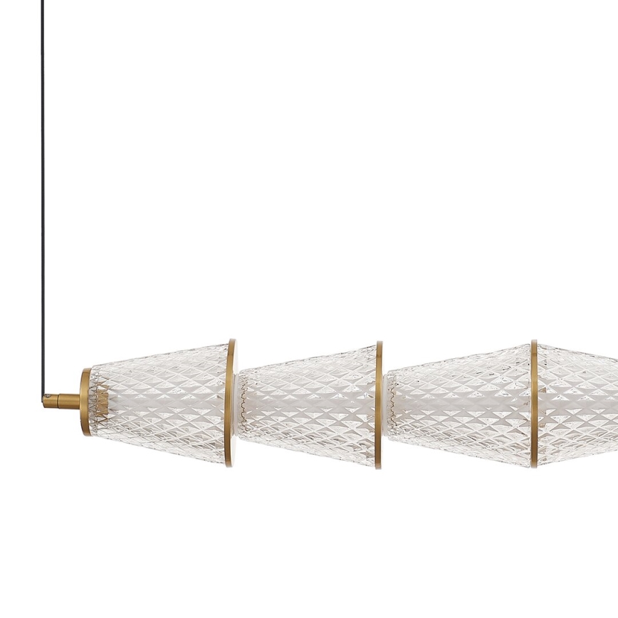 LED-kattokruunu johdossa SANSA LED/11W/230V kulta/läpinäkyvä