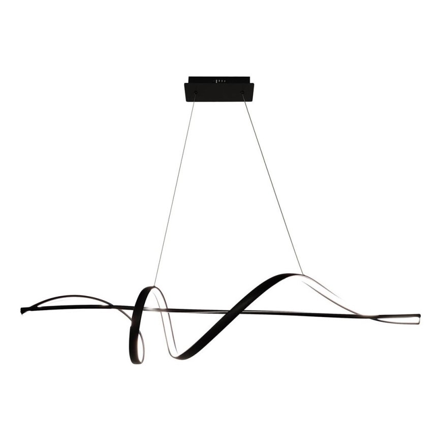 LED-kattokruunu johdossa SASH LED/36W/230V musta