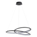 LED-kattokruunu johdossa TANGO LED/44W/230V 4000K halkaisija 60 cm musta