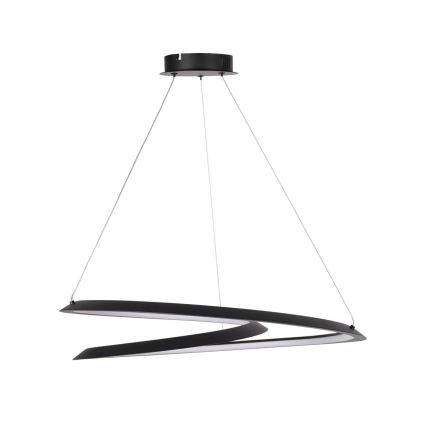 LED-kattokruunu johdossa TANGO LED/44W/230V 4000K halkaisija 60 cm musta