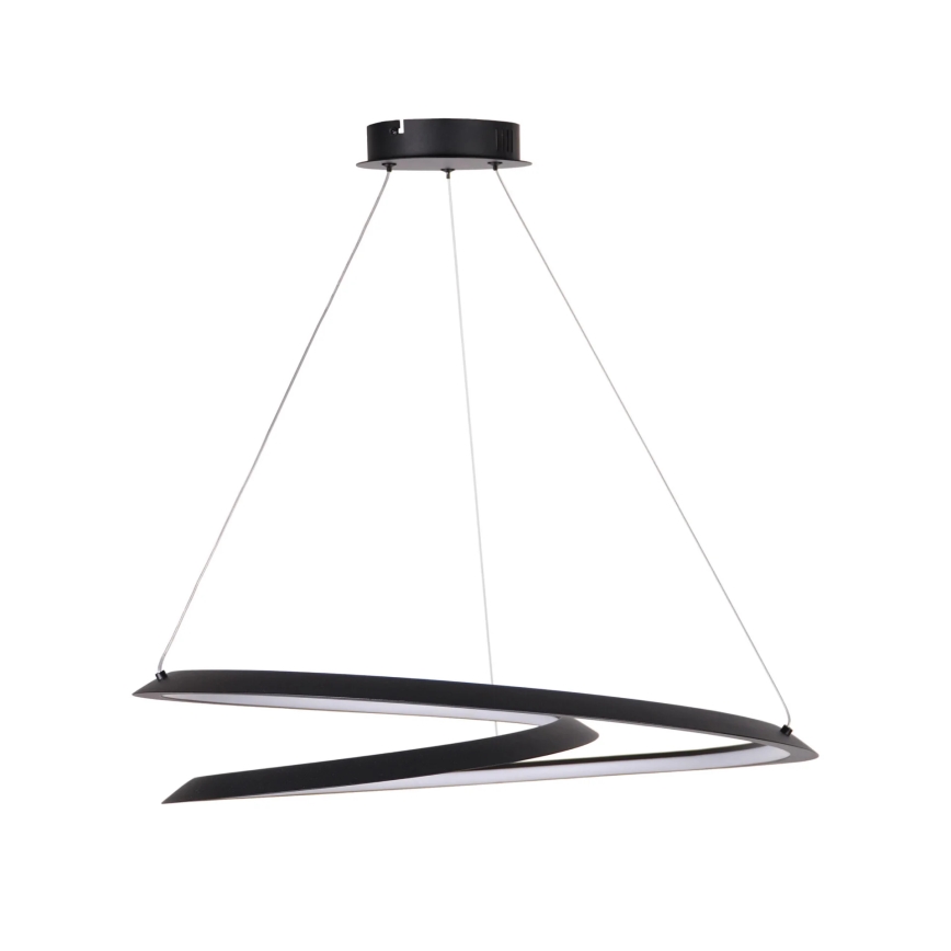 LED-kattokruunu johdossa TANGO LED/44W/230V 4000K halkaisija 60 cm musta