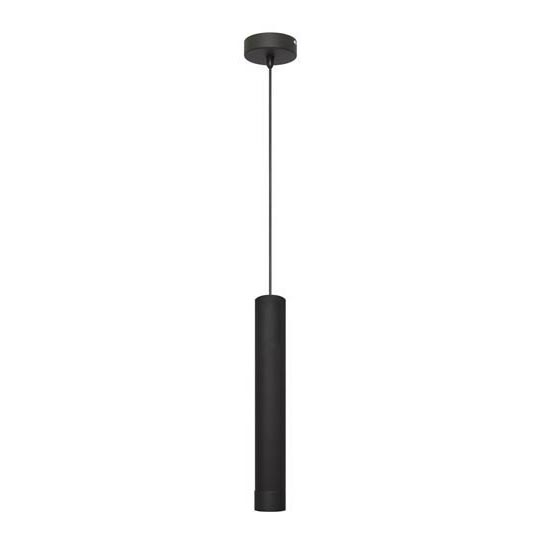 LED-kattokruunu johdossa TUBA 1xGU10/4,8W/230V musta