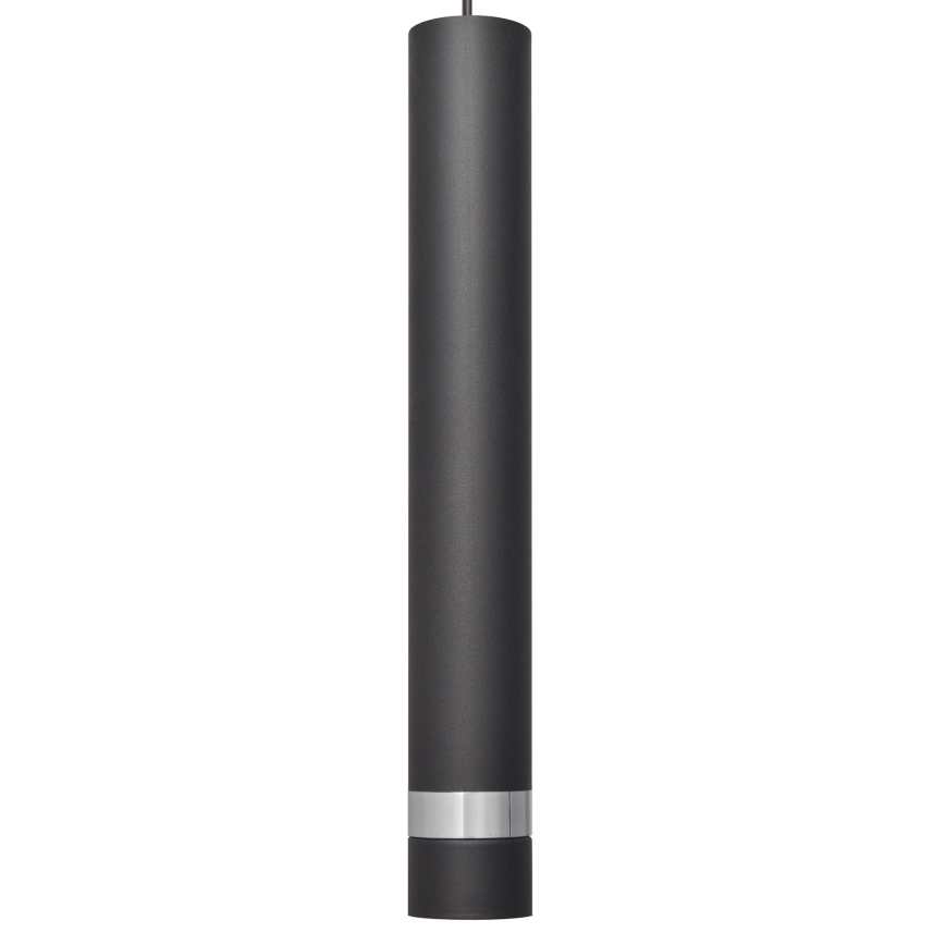 LED-kattokruunu johdossa TUBA 1xGU10/4,8W/230V musta/kiiltävä kromi