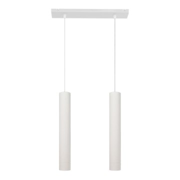 LED Kattokruunu johdossa TUBA 2xGU10/4,8W/230V valkoinen