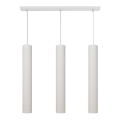 LED Kattokruunu johdossa TUBA 3xGU10/4,8W/230V valkoinen