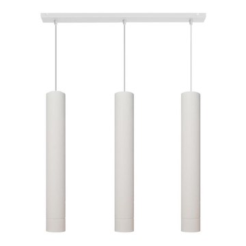 LED Kattokruunu johdossa TUBA 3xGU10/4,8W/230V valkoinen