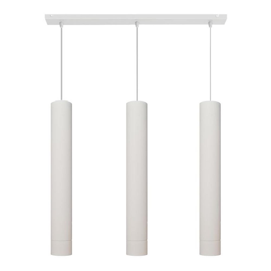 LED Kattokruunu johdossa TUBA 3xGU10/4,8W/230V valkoinen
