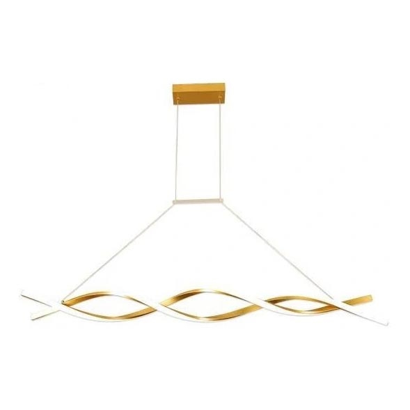LED-kattokruunu johdossa TWIST LED/37W/230V 4000K 120 cm kulta