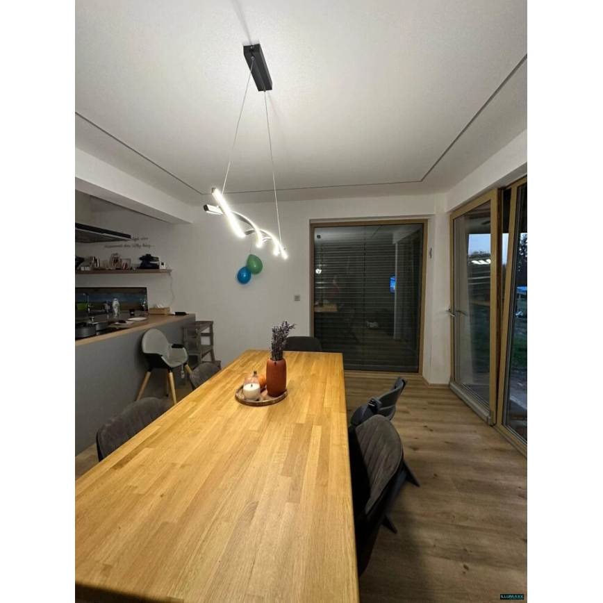 LED-kattokruunu johdossa TWIST LED/37W/230V 4000K 120 cm kulta
