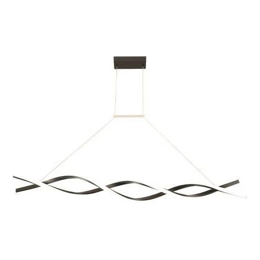 LED-kattokruunu johdossa TWIST LED/37W/230V 4000K 120 cm musta