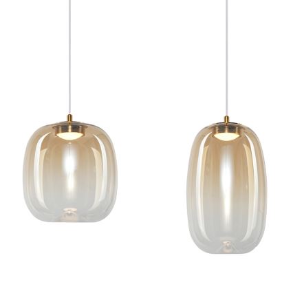 LED-kattokruunu johdossa VASO LED/15W/230V kulta/savuinen