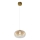 LED-kattokruunu johdossa VASO LED/4W/230V halkaisija 18 cm kulta/savuinen