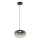 LED-kattokruunu johdossa VASO LED/4W/230V halkaisija 18 cm musta/savuinen