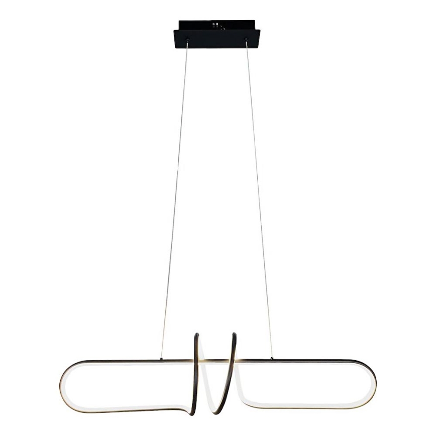LED-kattokruunu johdossa VERTIGO LED/54W/230V musta