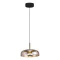 LED-kattokruunu johdossa VETRO LED/6W/230V halkaisija 23 cm beige/musta