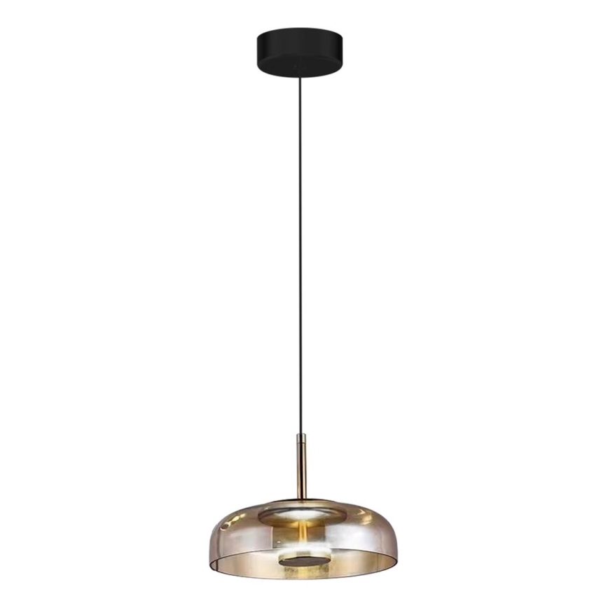 LED-kattokruunu johdossa VETRO LED/6W/230V halkaisija 23 cm beige/musta