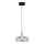 LED-kattokruunu johdossa VETRO LED/6W/230V halkaisija 23 cm harmaa/musta