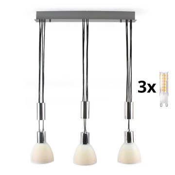 LED-kattokruunu johdossa WENDY 3xG9/33W/230V
