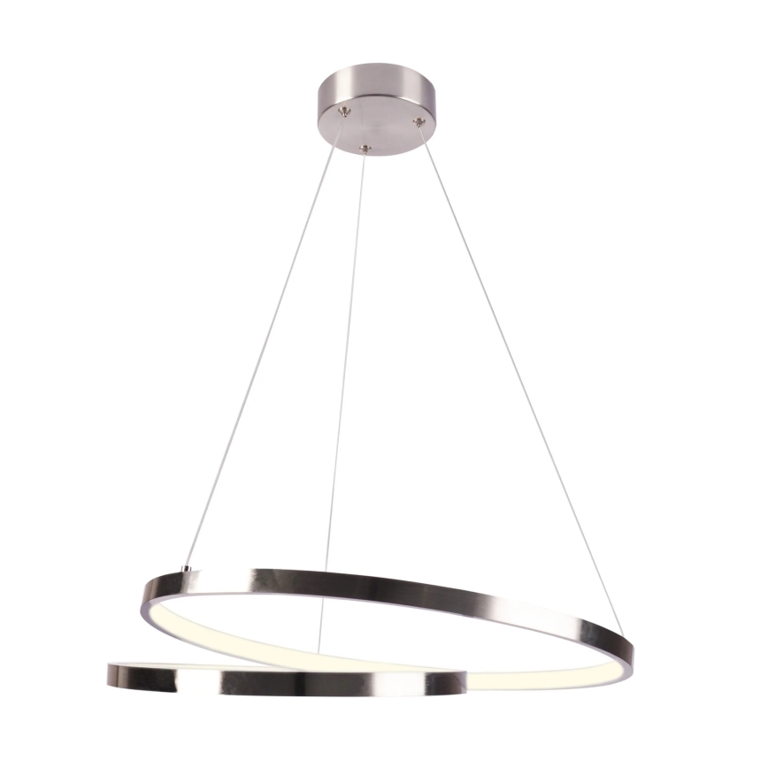 LED-kattokruunu johdossa ZEFIRA LED/40W/230V 4000K halkaisija 50 cm kiiltävä kromi