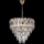 LED Kattokruunu ketjussa 7xE27/60W/230V + 4xLED/6W halkaisija 40 cm kulta