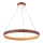 LED-kattokruunu LEATHER LED/47,8W/230V ruskea/oranssi