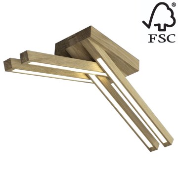 LED-kattokruunu LINUS 4xLED/4,5W/230V matta tammi - FSC-sertifioitu