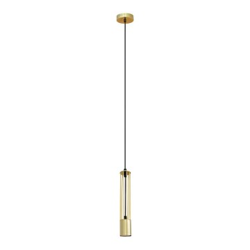 LED Kattokruunu narulla BARS 1xGU10/4,8W/230V gold
