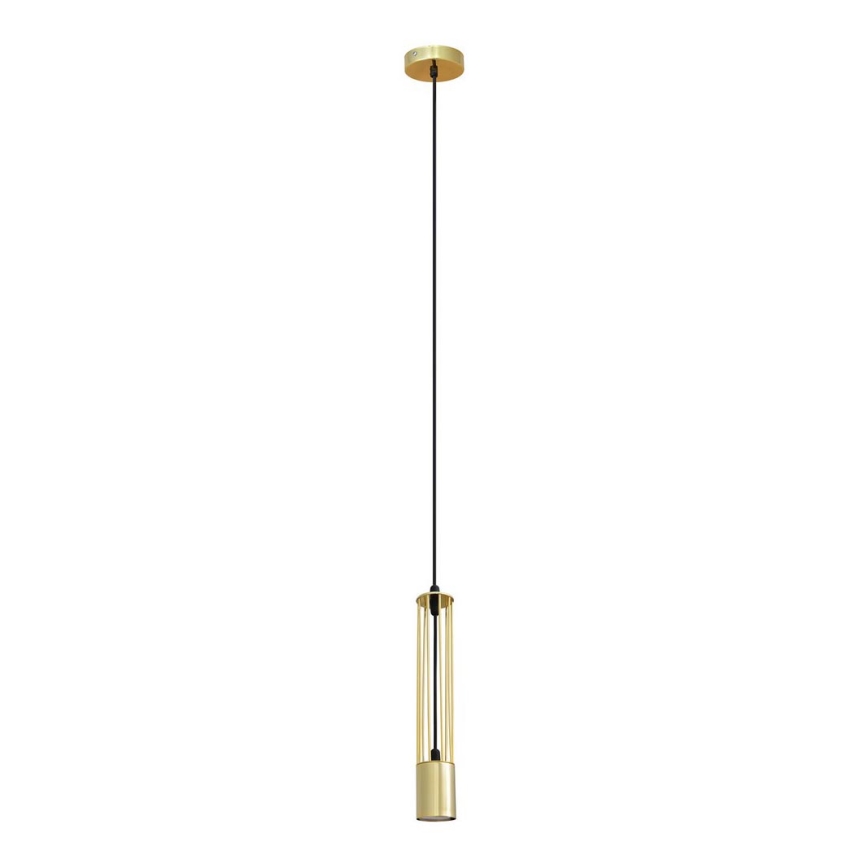 LED Kattokruunu narulla BARS 1xGU10/4,8W/230V gold