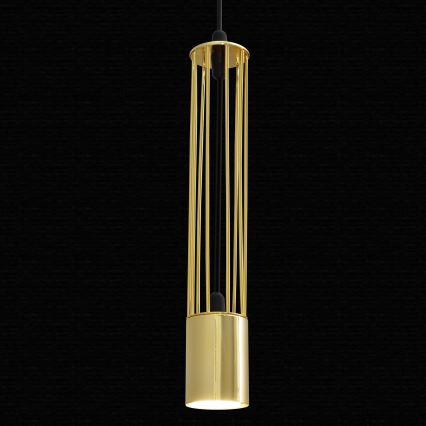 LED Kattokruunu narulla BARS 1xGU10/4,8W/230V gold