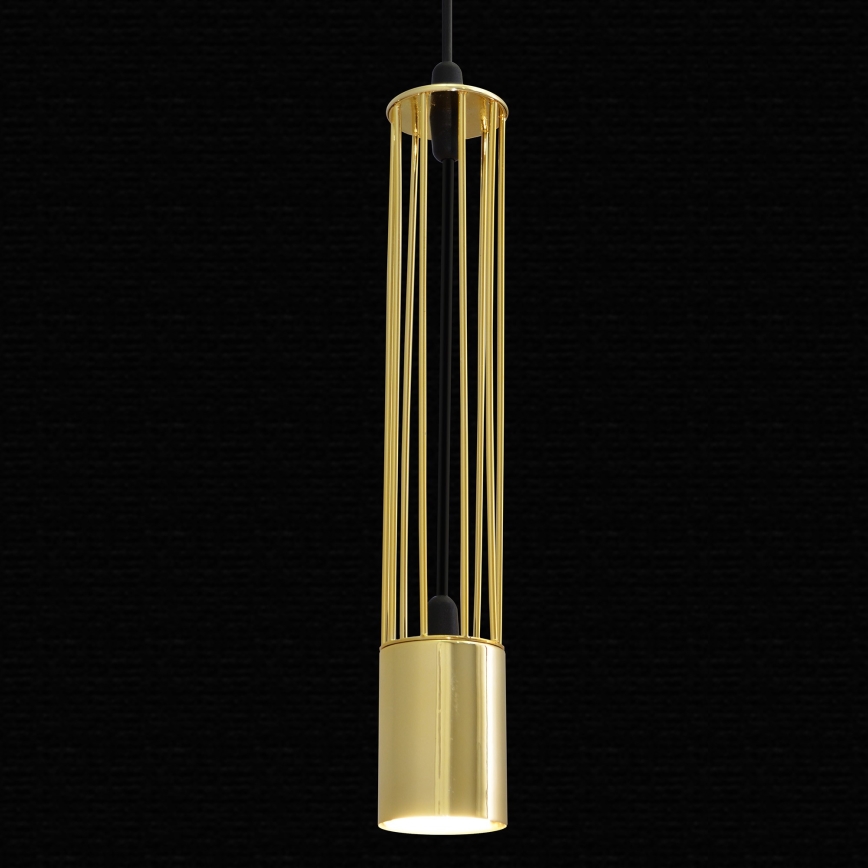 LED Kattokruunu narulla BARS 1xGU10/4,8W/230V gold