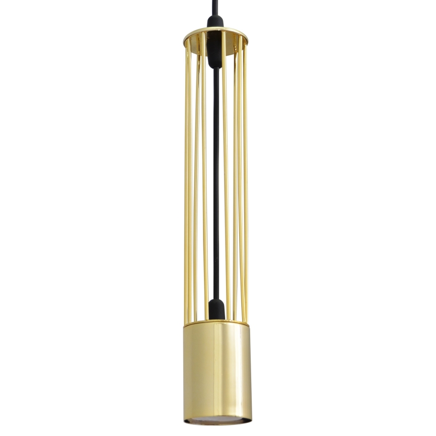 LED Kattokruunu narulla BARS 1xGU10/4,8W/230V gold