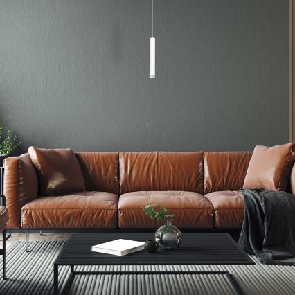 LED-kattokruunu narussa ALBA 1xLED/5W/230V valkoinen