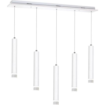 LED-kattokruunu narussa ALBA 5xLED/25W/230V valkoinen