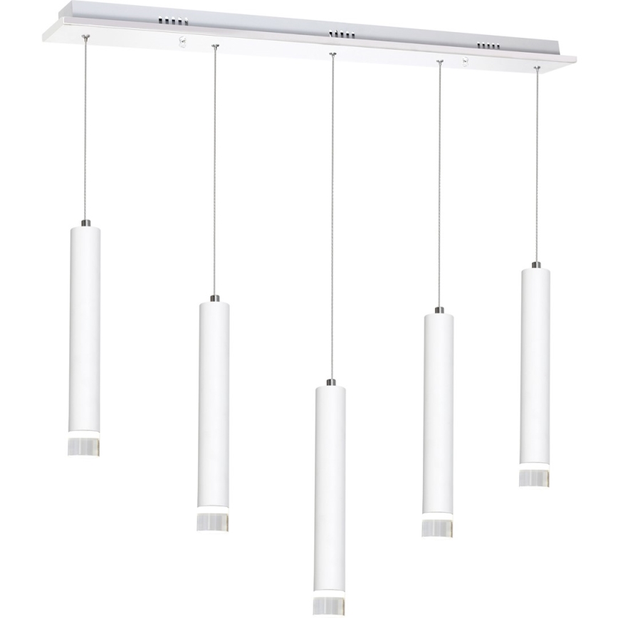 LED-kattokruunu narussa ALBA 5xLED/25W/230V valkoinen