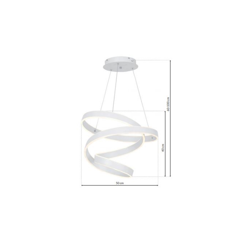 LED-kattokruunu narussa ANDROMEDA LED/45W/230V