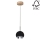 LED-kattokruunu narussa BALL WOOD 1xGU10/5W/230V matta tammi - FSC-sertifioitu