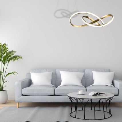 LED-kattokruunu narussa CAPPIO LED / 36W / 230V kultainen