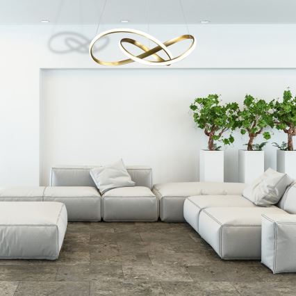 LED-kattokruunu narussa CAPPIO LED / 36W / 230V kultainen