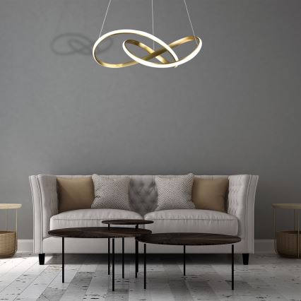LED-kattokruunu narussa CAPPIO LED / 36W / 230V kultainen