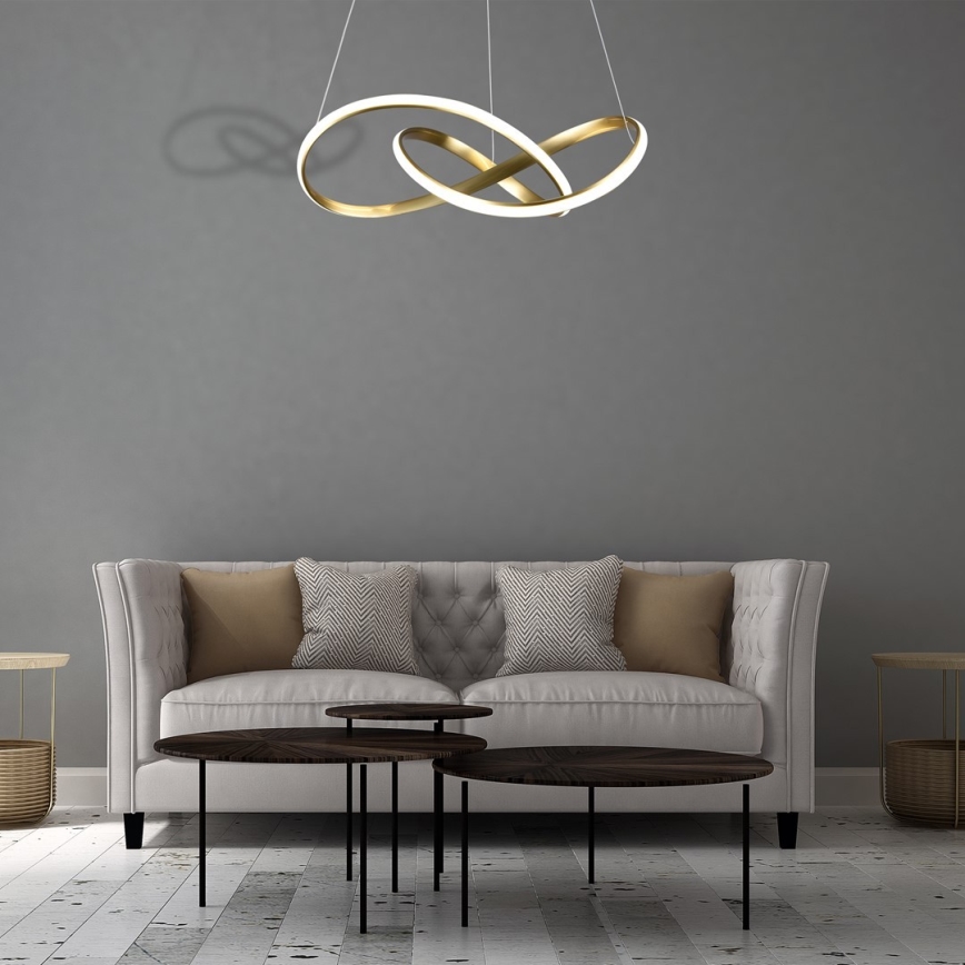 LED-kattokruunu narussa CAPPIO LED / 36W / 230V kultainen