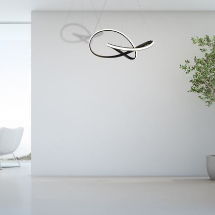 LED-kattokruunu narussa CAPPIO LED / 36W / 230V musta