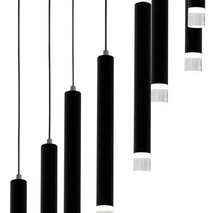 LED-kattokruunu narussa CARBON 12xLED/12W/230V
