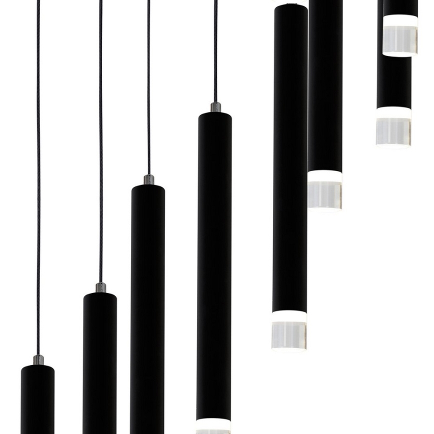 LED-kattokruunu narussa CARBON 12xLED/12W/230V