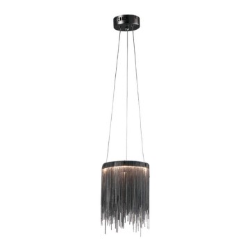 LED-kattokruunu narussa CASCATA BLACK LED/18W/230V