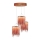 LED-kattokruunu narussa CASCATA COPPER 3xLED/54W/230V