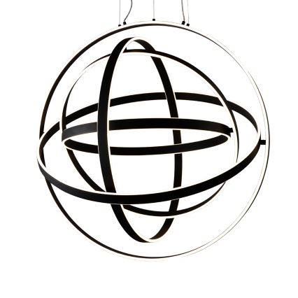 LED-kattokruunu narussa COPERNICUS 1xLED/260W/230V musta