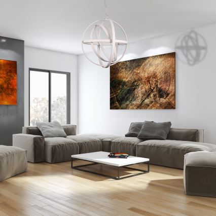 LED-kattokruunu narussa COPERNICUS 1xLED/260W/230V valkoinen