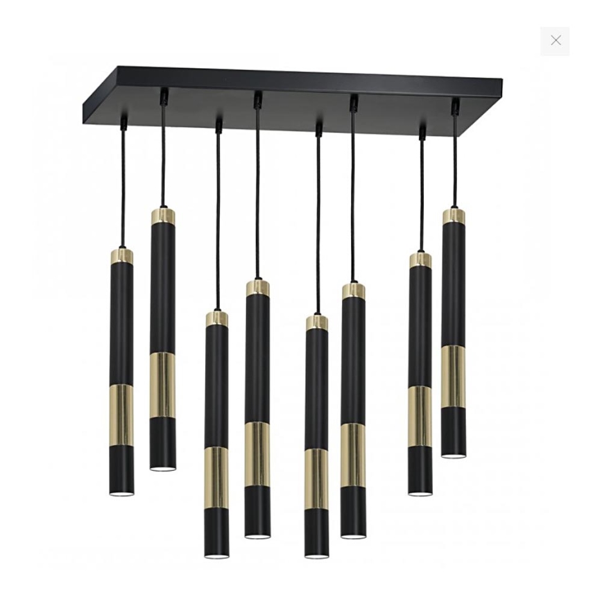 LED-kattokruunu narussa DALLAS 8xGU10/3W/230V