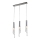 LED-kattokruunu narussa DUERO 3xLED/3W/230V